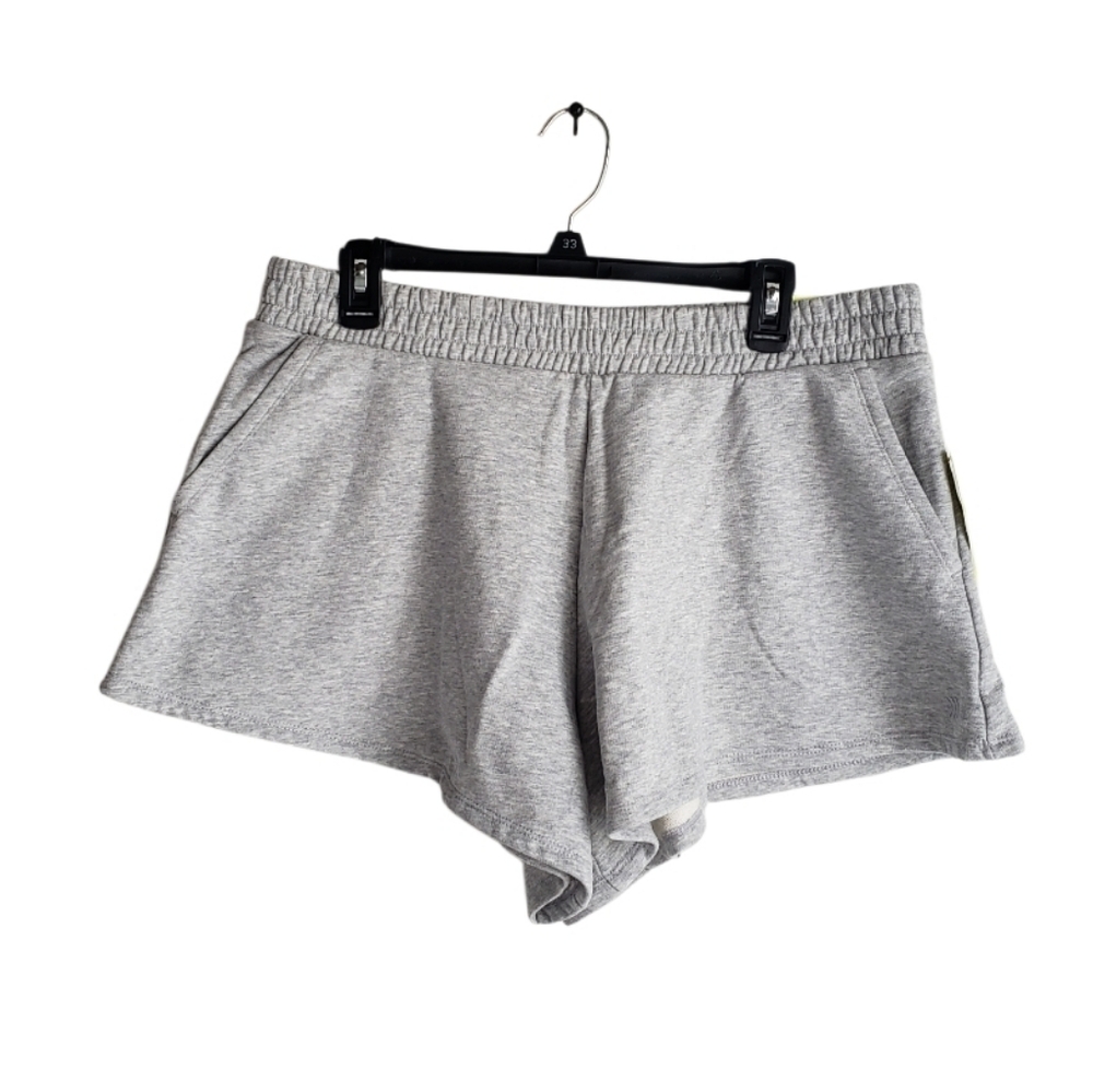 All In Motion Gray 4" Inseam High Rise Lounge Shorts - Large - Picture 8 of 11